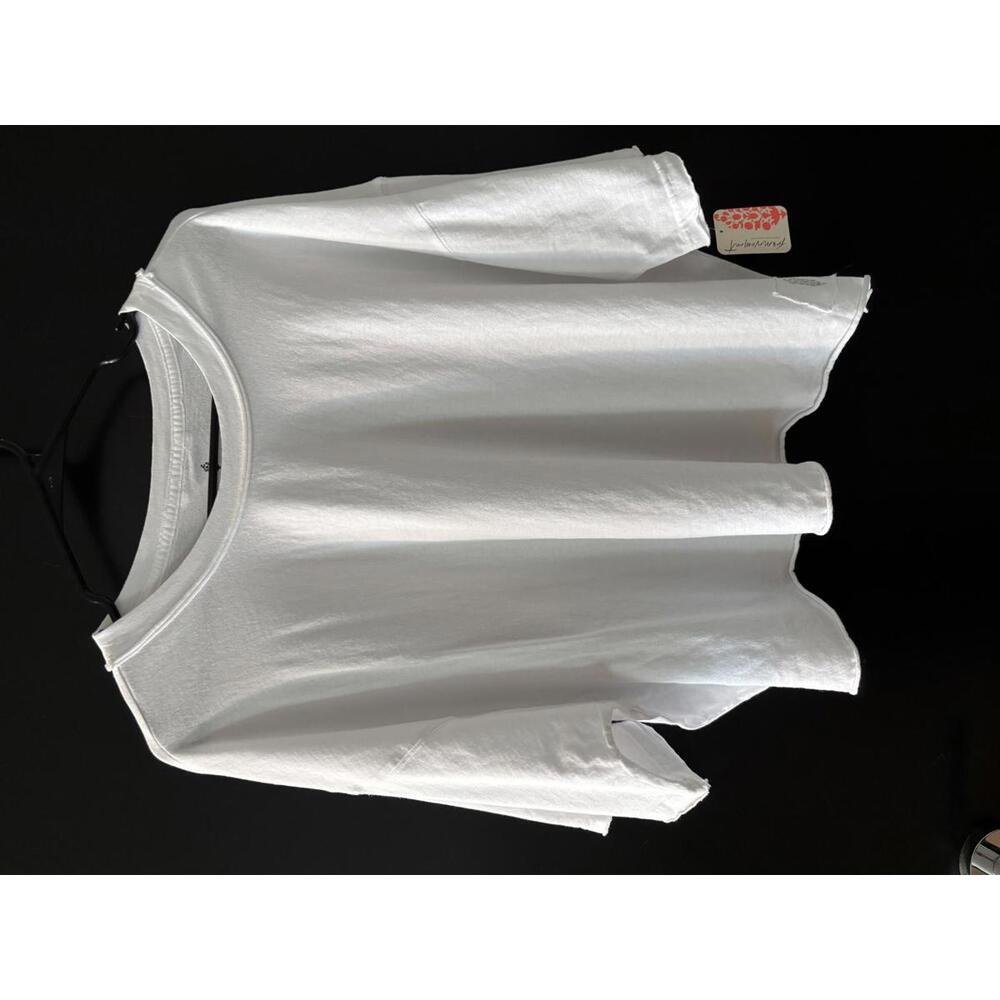 Free People Movement White Oversized T-Shirt- Size M
